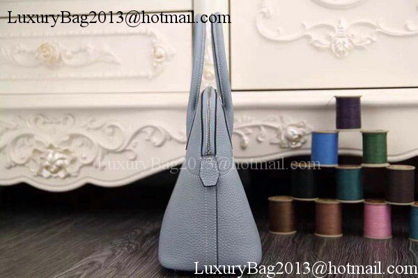 Hermes Bolide 37CM Calfskin Leather Tote Bag B1004 SkyBlue