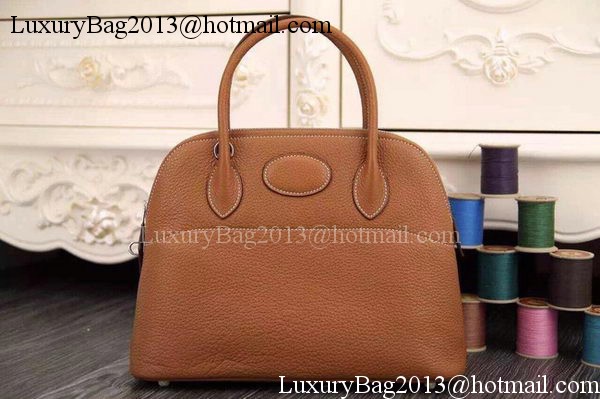 Hermes Bolide 37CM Calfskin Leather Tote Bag B1004 Wheat