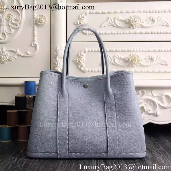 Hermes Garden Party 36cm 30cm Tote Bag Original Leather SkyBlue