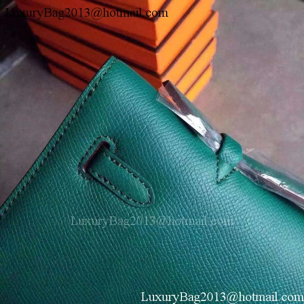 Hermes Kelly 31cm Clutch Epsom Leather KL31 Deep Green