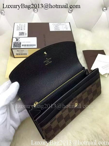 Louis Vuitton Damier Ebene Canvas NORMANDY WALLET N61261