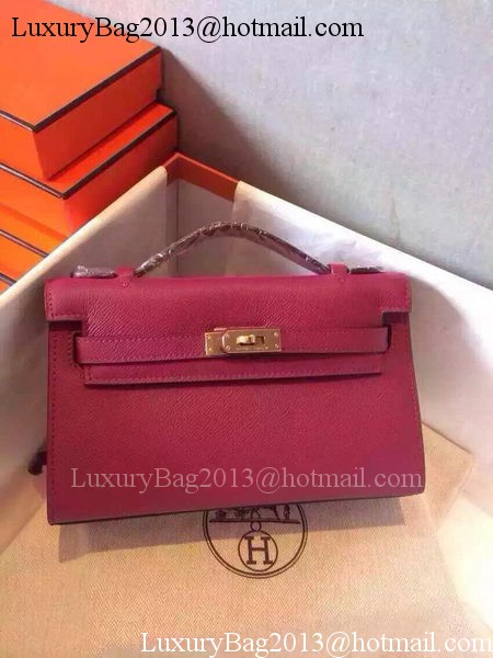 Hermes MINI Kelly 22cm Tote Bag Calfskin Leather K22 Peach