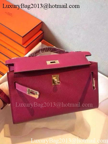 Hermes MINI Kelly 22cm Tote Bag Calfskin Leather K22 Peach