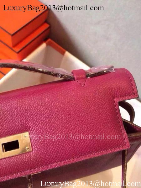 Hermes MINI Kelly 22cm Tote Bag Calfskin Leather K22 Peach