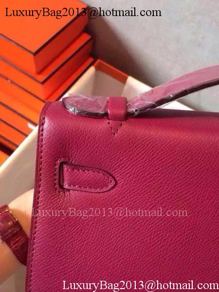 Hermes MINI Kelly 22cm Tote Bag Calfskin Leather K22 Peach