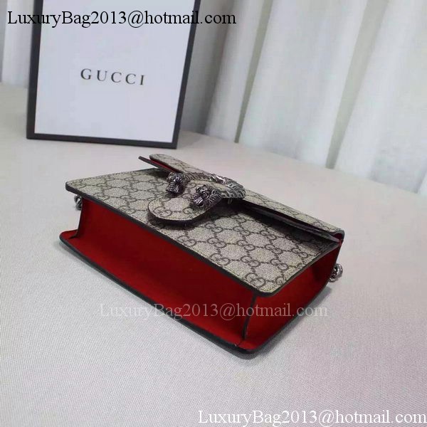 Gucci Dionysus GG Supreme Shoulder Bag 421970 Red