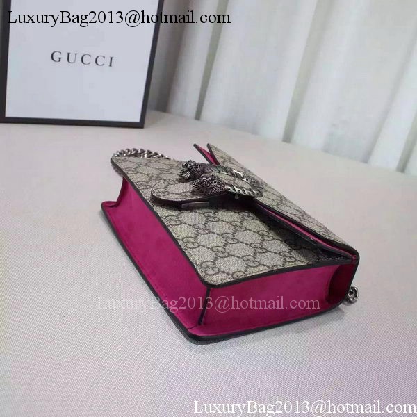 Gucci Dionysus GG Supreme Shoulder Bag 421970 Rose