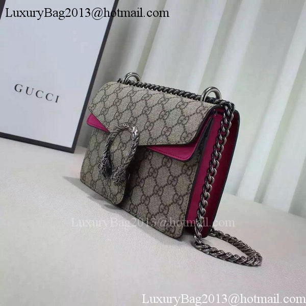 Gucci Dionysus GG Supreme Shoulder Bag 421970 Rose