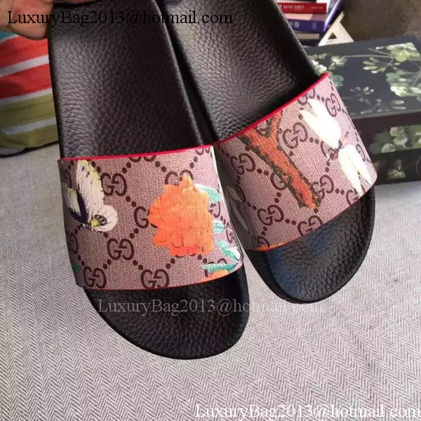 Gucci Slippers Leather GG759 Butterfly