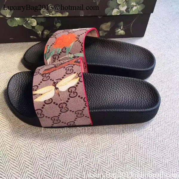 Gucci Slippers Leather GG759 Butterfly