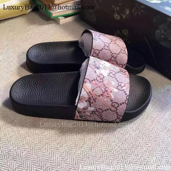 Gucci Slippers Leather GG759 Rose