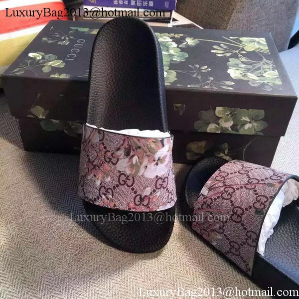 Gucci Slippers Leather GG759 Rose