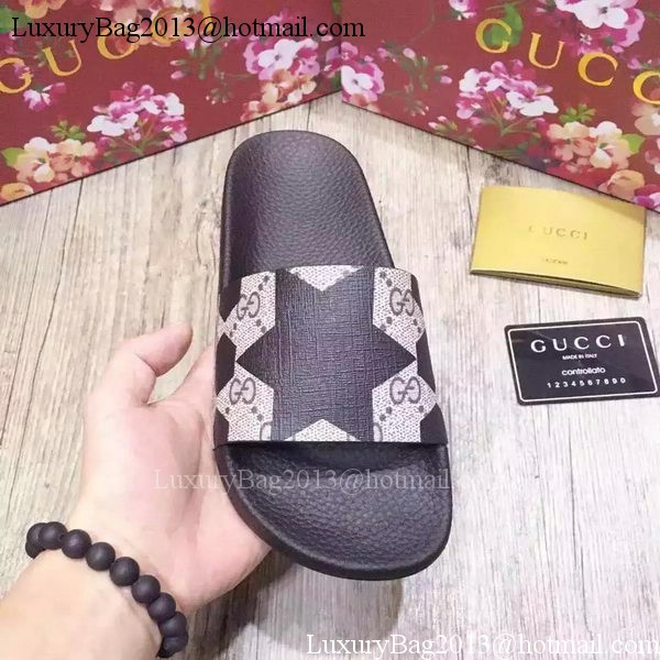 Gucci Slippers Leather GG763 Pentagramme