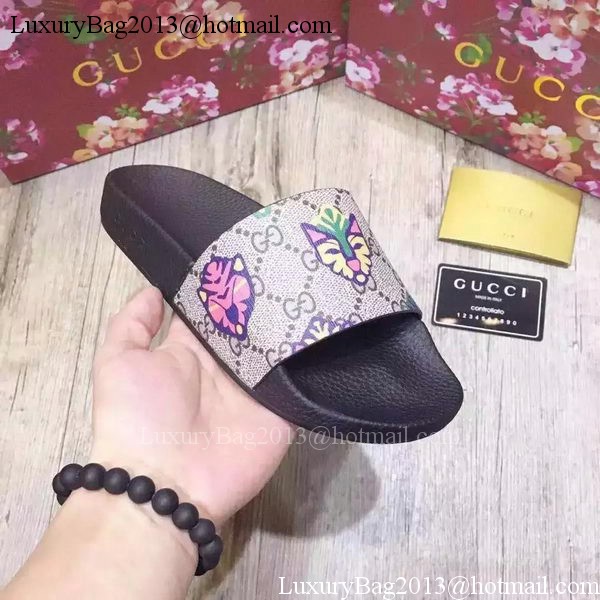 Gucci Slippers Leather GG763 Tiger