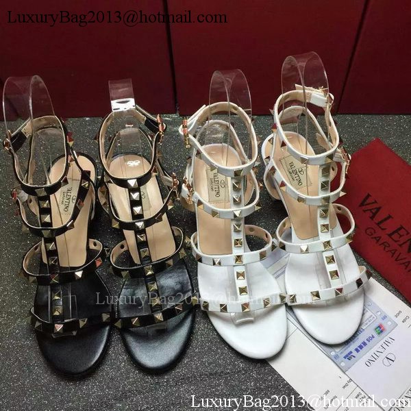 Valentino Leather Sandal VT797 Black