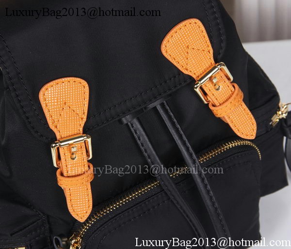 Burberry Backpack Fabric BU40166 Black&Orange