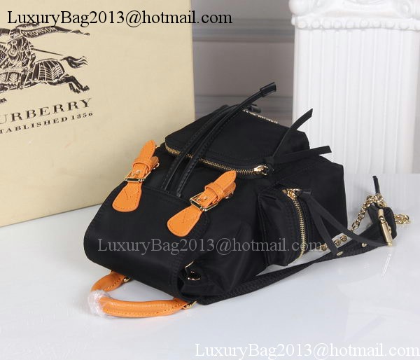 Burberry Backpack Fabric BU40166 Black&Orange