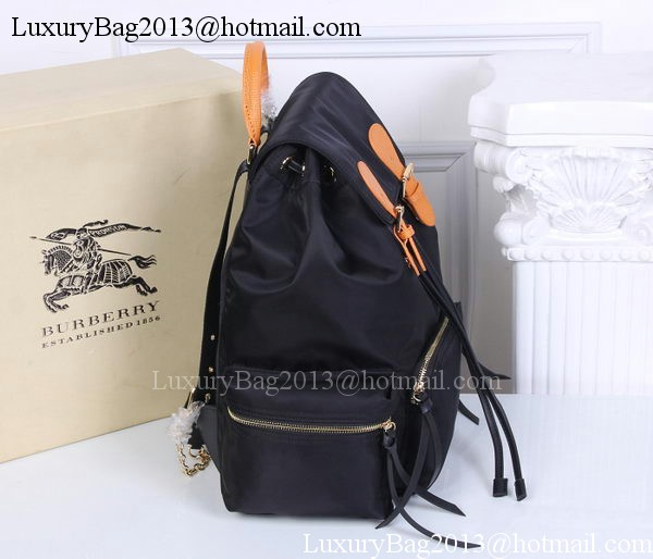 Burberry Large Backpack Fabric BU41048 Black&Orange