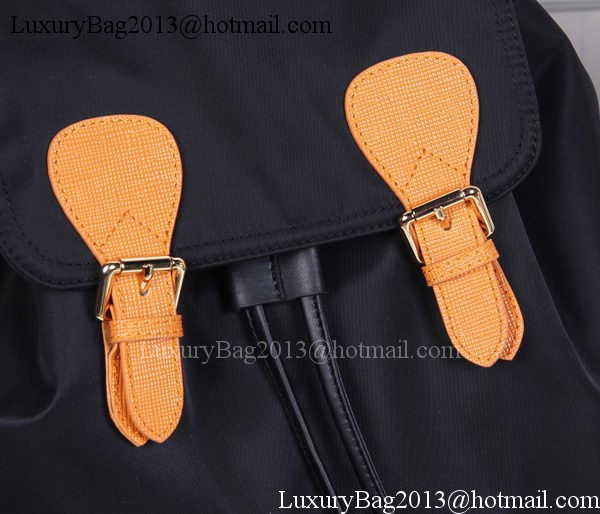 Burberry Large Backpack Fabric BU41048 Black&Orange