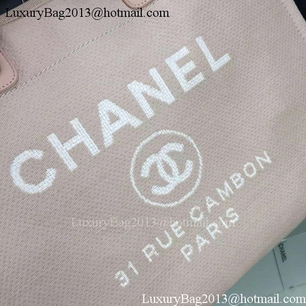 Chanel Large Canvas Tote Shopping Bag A1679 Pink