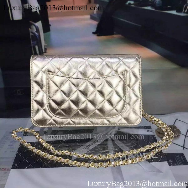Chanel mini Flap Bag Gold Cannage Pattern A8373 Gold