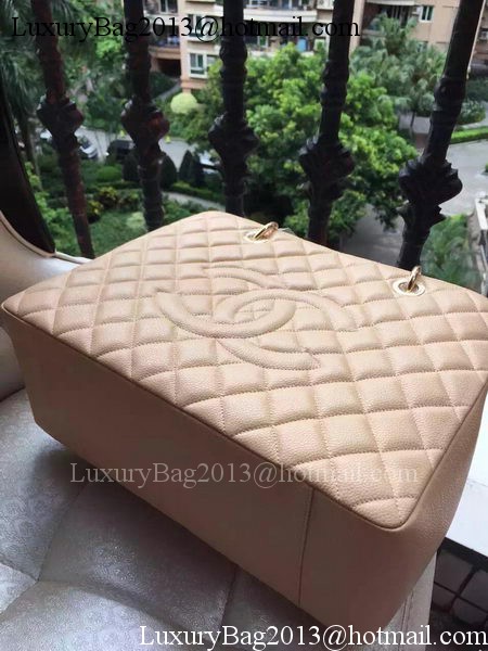 Chanel Shopper Bag Original Calfskin Leather A95021 Apricot