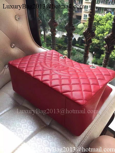 Chanel Shopper Bag Original Calfskin Leather A95021 Red
