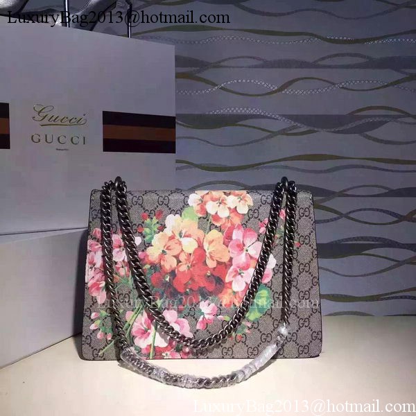 Gucci Dionysus Blooms Medium Shoulder Bag 421970 Black