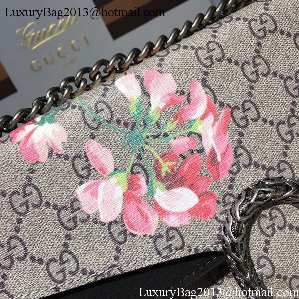 Gucci Dionysus Blooms Medium Shoulder Bag 421970 Black