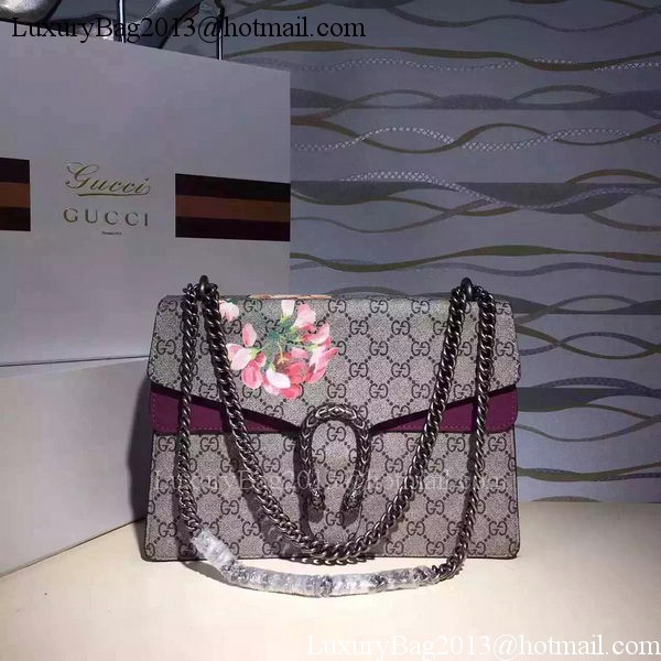 Gucci Dionysus Blooms Medium Shoulder Bag 421970 Purple