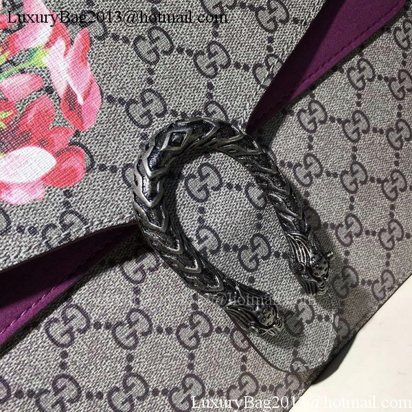 Gucci Dionysus Blooms Medium Shoulder Bag 421970 Purple