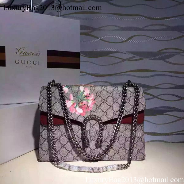 Gucci Dionysus Blooms Medium Shoulder Bag 421970 Red