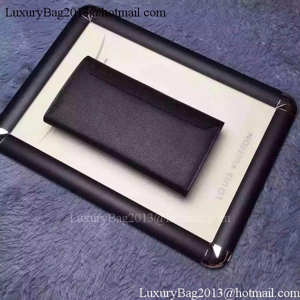 Louis Vuitton LOCKME II Wallet M62350 Black