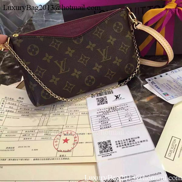 Louis Vuitton M41638 Purple Monogram Canvas PALLAS Clutch