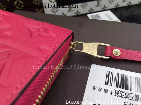 Louis Vuitton Monogram Empreinte Zippy Wallet X60017 Rose