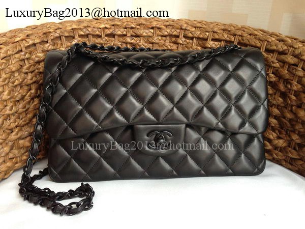 Chanel Classic Flap Bag Original Lambskin Leather A1113 Black