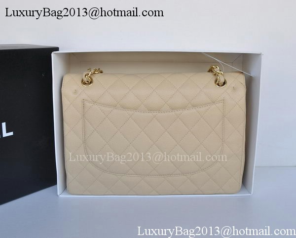 Chanel Jumbo Double Flaps Bag Apricot Cannage Pattern A36097 Gold