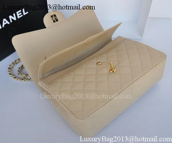 Chanel Jumbo Double Flaps Bag Apricot Cannage Pattern A36097 Gold