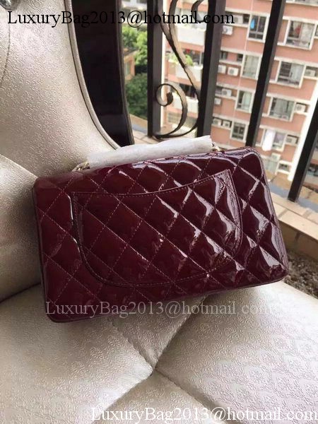 Chanel mini Classic Flap Bag Original Patent A1116 Burgundy