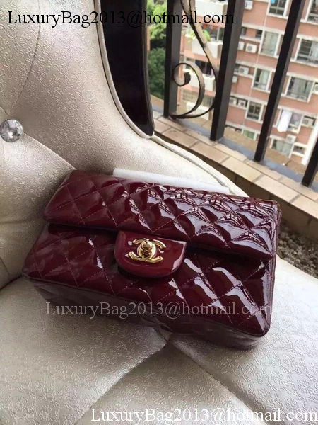 Chanel mini Classic Flap Bag Original Patent A1116 Burgundy