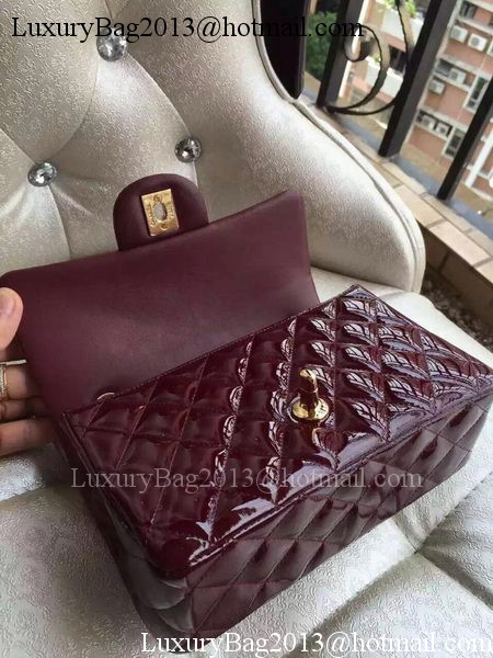 Chanel mini Classic Flap Bag Original Patent A1116 Burgundy