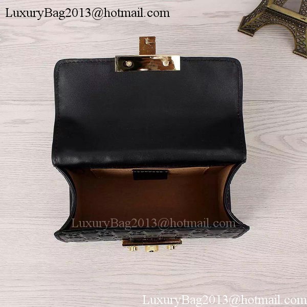 Gucci Padlock Gucci Signature Shoulder Bag 409487 Black