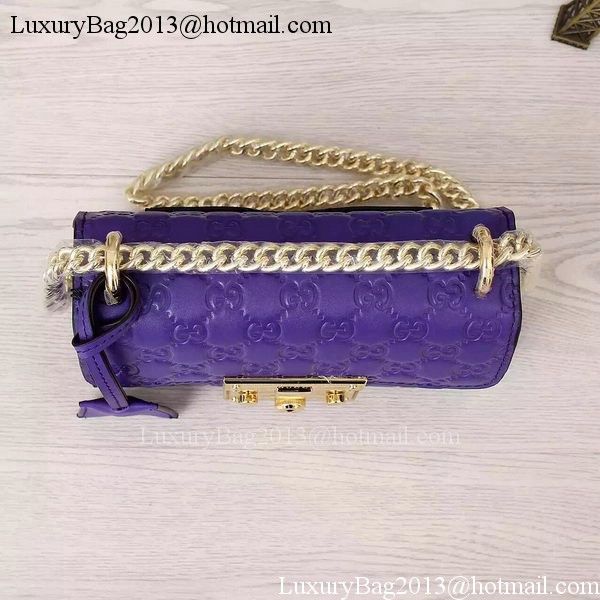 Gucci Padlock Gucci Signature Shoulder Bag 409487 Violet