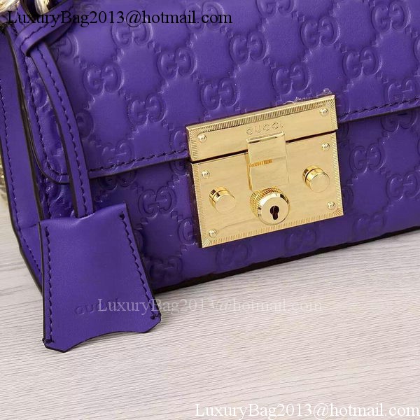Gucci Padlock Gucci Signature Shoulder Bag 409487 Violet