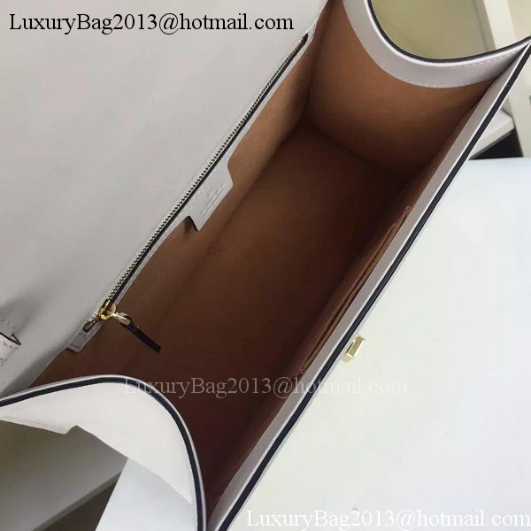 Gucci Sylvie Leather Shoulder Bag 421665 White