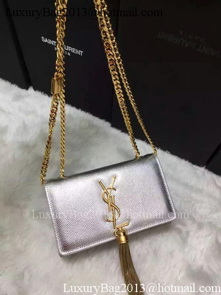 Yves Saint Laurent Cross-body Shoulder Bag Y9012 Silver