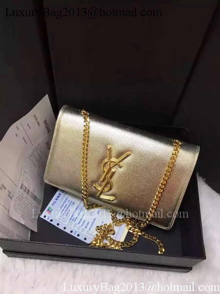 Yves Saint Laurent Cross-body Shoulder Bag Y9014 Gold