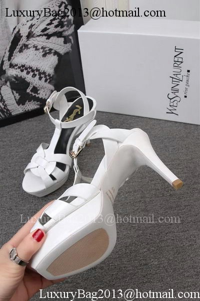 Yves Saint Laurent 100mm Sandal YSL293 White