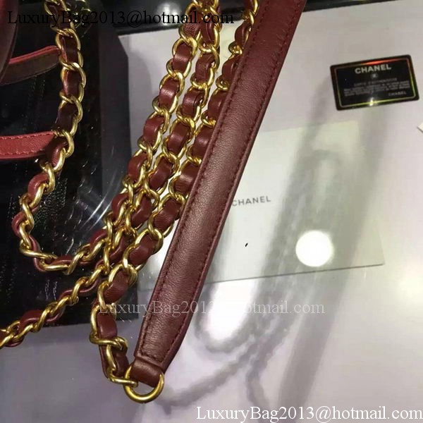 Chanel Shoulder Bag Original Calfskin Leather CHA6678 Burgundy