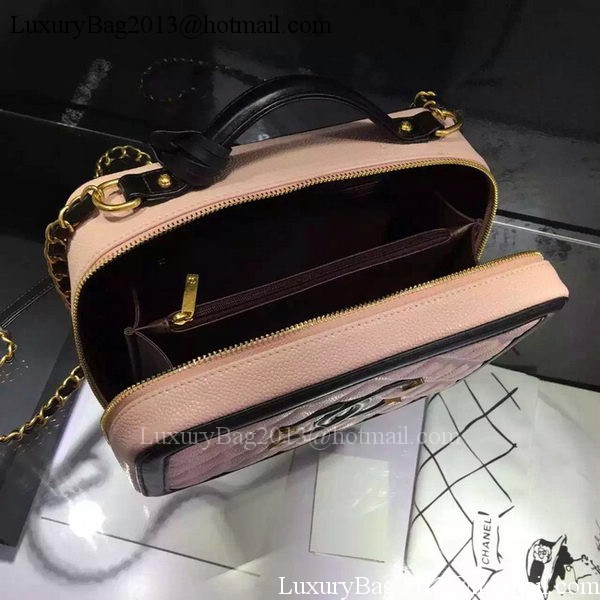 Chanel Shoulder Bag Original Calfskin Leather CHA6678 Pink&Black